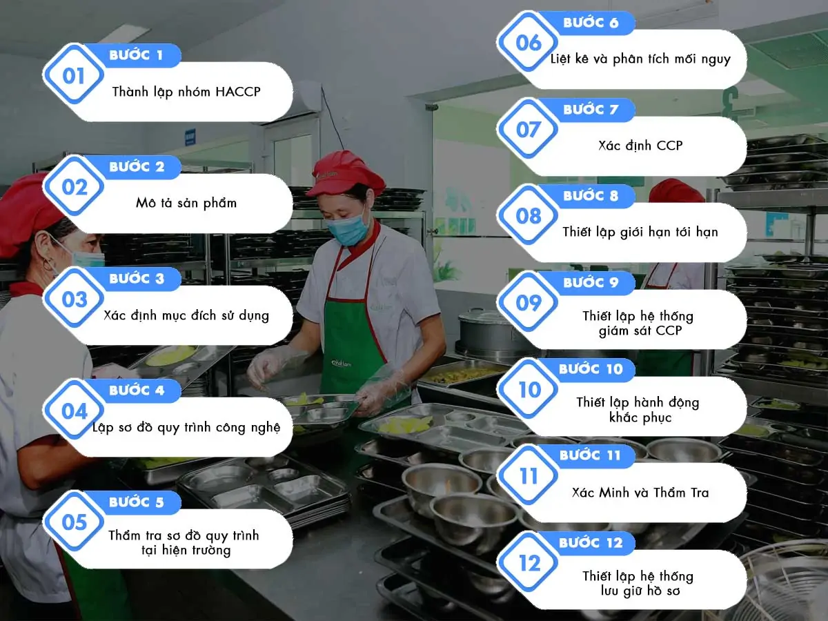 12 bước xây dựng HACCP