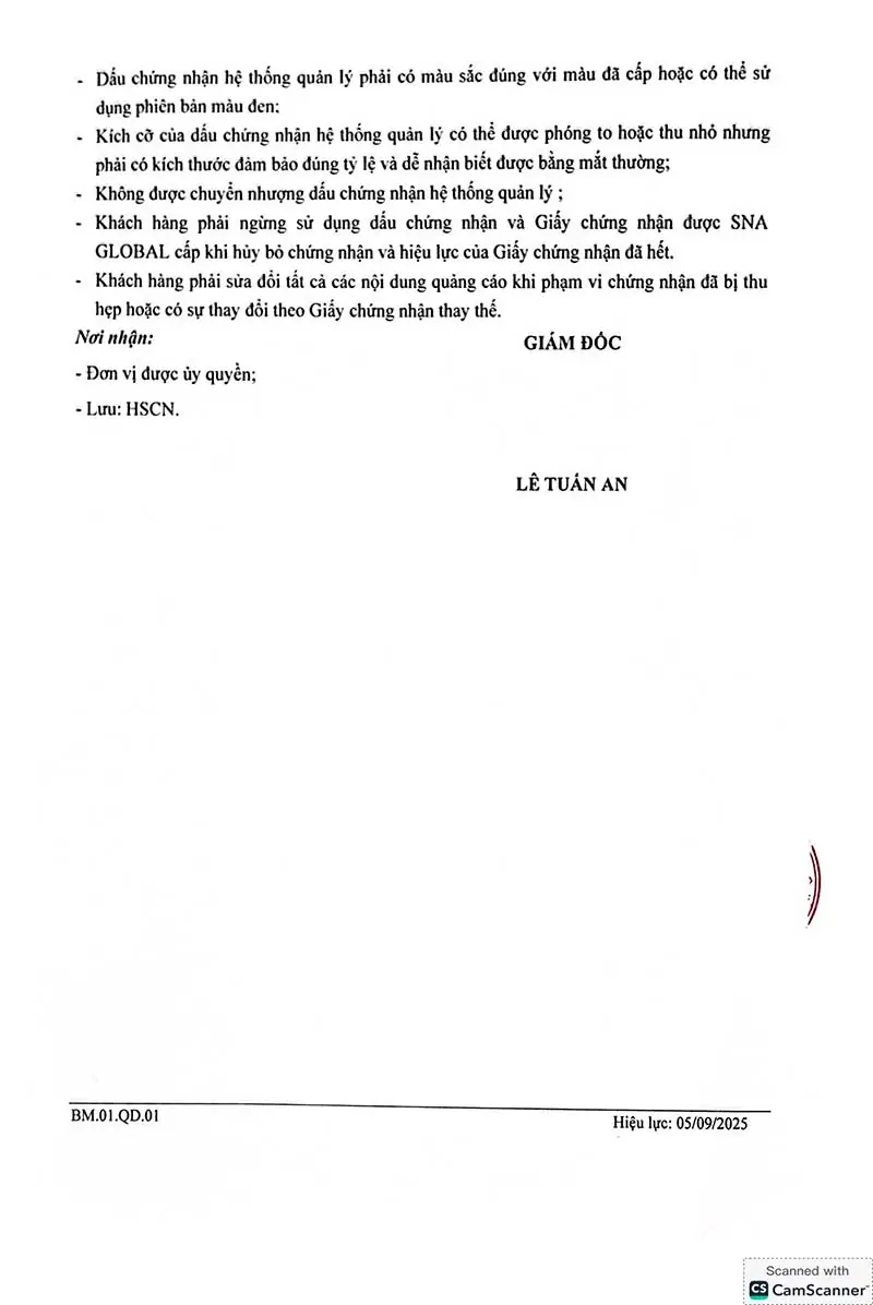 Quy Định Về Sử Dụng Dấu Hiệu Chứng Nhận 9